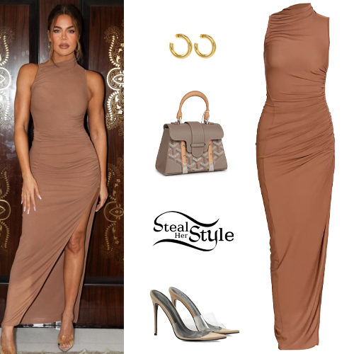 Brown Dress and Sandals