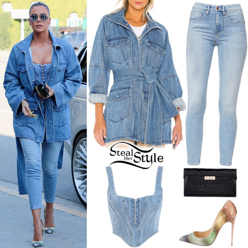 Denim Jacket and Corset