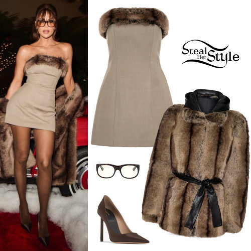Fur Detail Dress and Coat