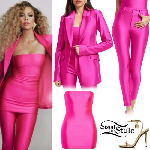 Pink Tube Top and Pants