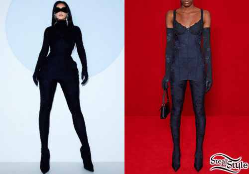 Balenciaga Lace Bodysuit and Pantashoes