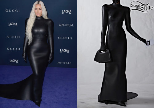 Balenciaga Couture Neoprene Gown and Gloves