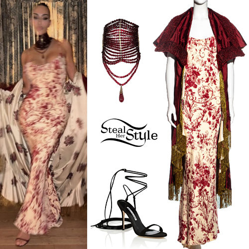 Floral Dress, Strappy Sandals