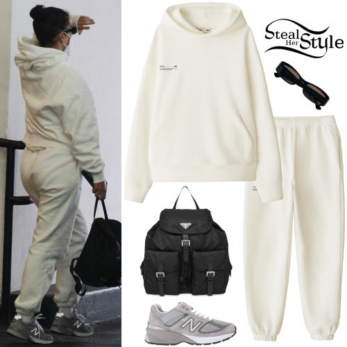 White Hoodie and Joggers