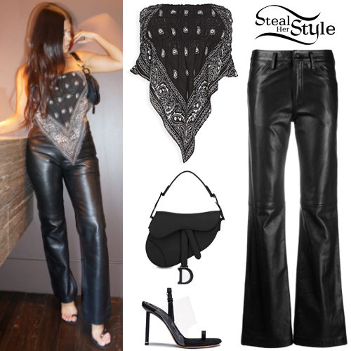 Bandana Top, Leather Pants