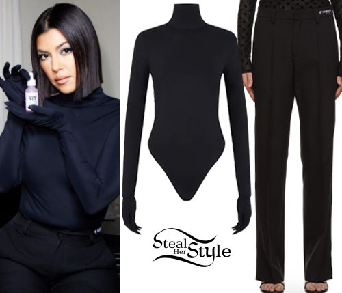 Black Bodysuit and Trousers