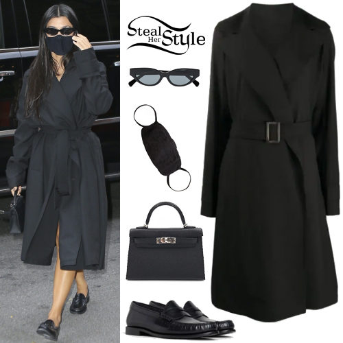 Black Coat and Loafers
