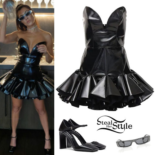 Black Mini Dress and Pumps