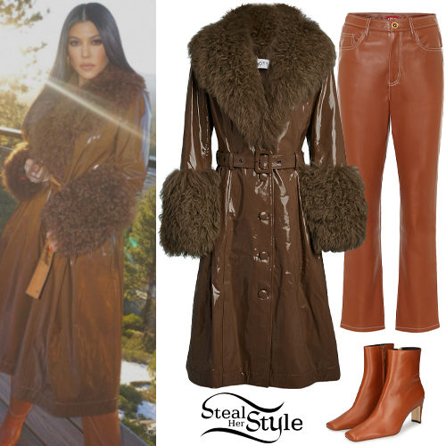 Brown Leather Coat and Pants