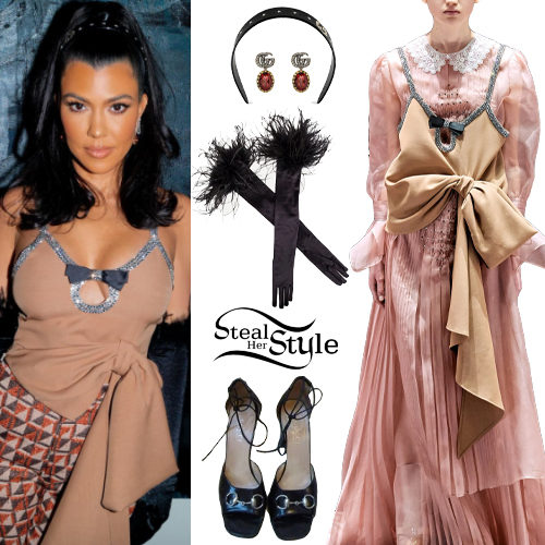 Embellished Bow Blouse and Lace-Up Sandals