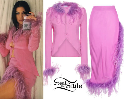 Feather Top and Skirt