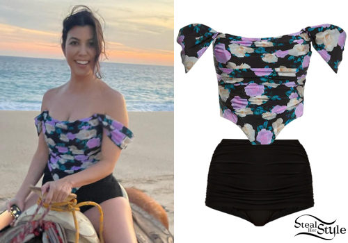 Floral Corset, Bikini Briefs