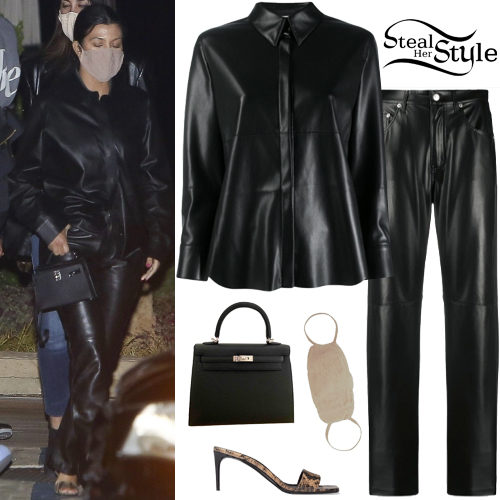 Leather Blouse and Pants