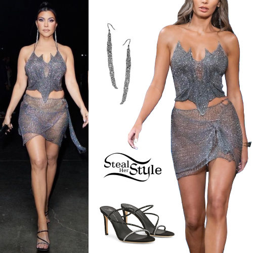 Metallic Top and Skirt