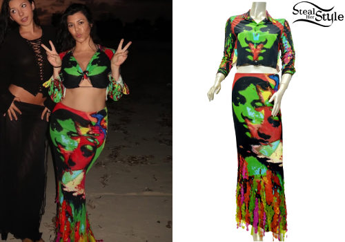 Printed Top and Skirt