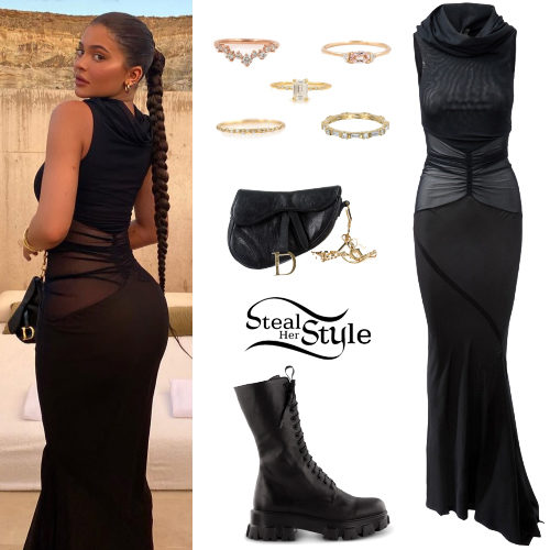 Black Gown and Boots