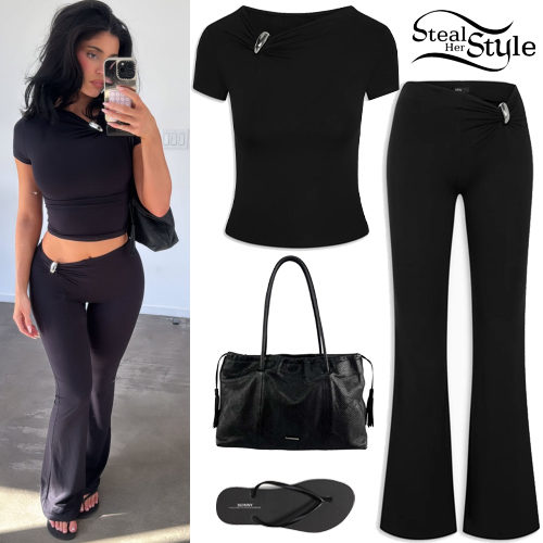 Black Tee and Pants