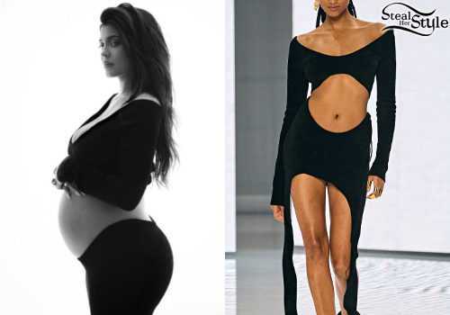 Balmain Cutout Top and Asymmetric Mini Skirt