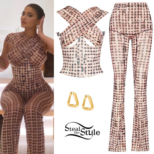 Checked Top and Pants