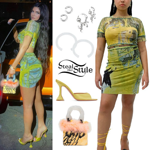 Green Crop Top and Skirt