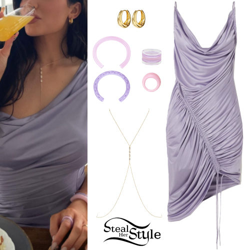 Lilac Dress and Jewelry