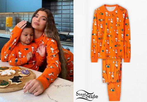 Orange Peanuts Pajama