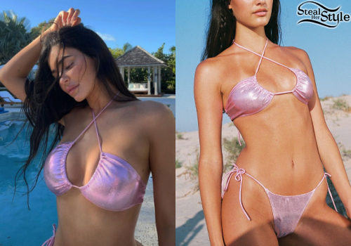 Pink Metallic Bikini