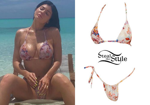 Printed Triangle Bikini