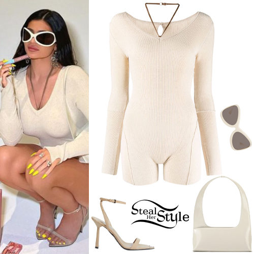 Ribbed Jumpsuit, Nude Sandals