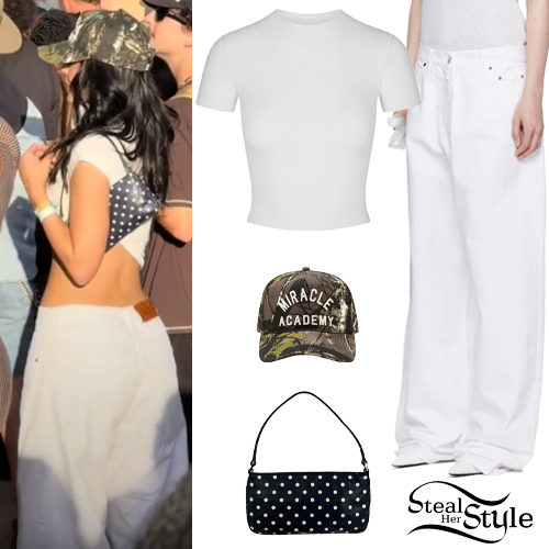 White Crop Top and Jeans