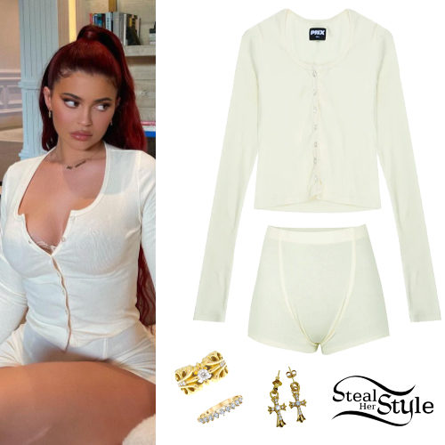 White Ribbed Top and Boxer