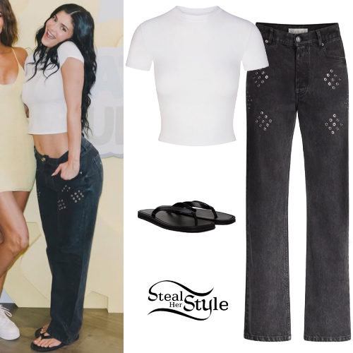 White T-Shirt, Black Jeans