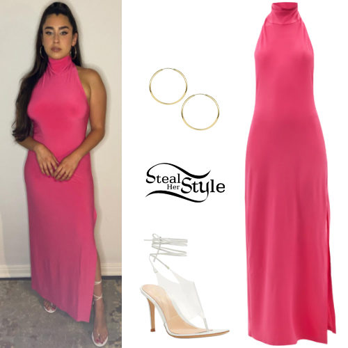 Pink Dress, Perspex Sandals