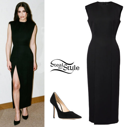 Black Dress and Pumps