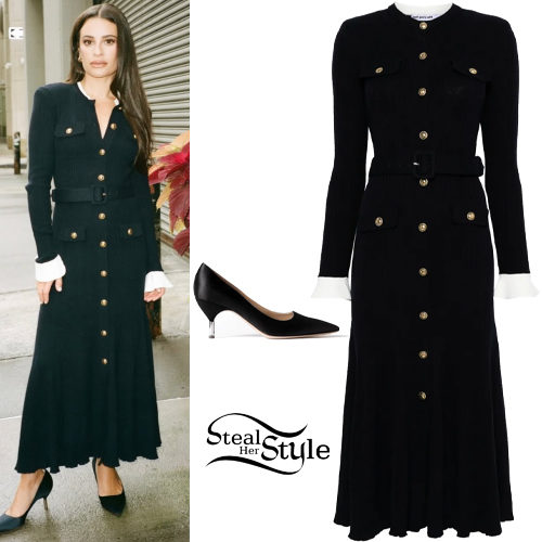 Black Dress and Pumps