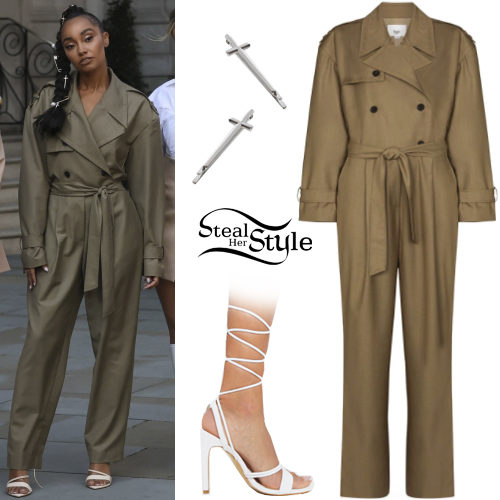 Green Jumpsuit, Strappy Sandals