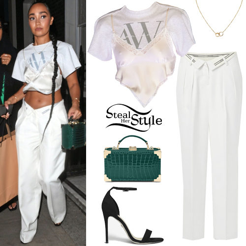 White Crop Top and Pants