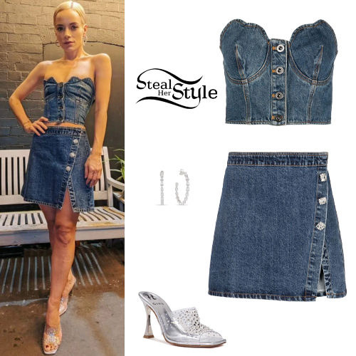 Denim Top and Skirt