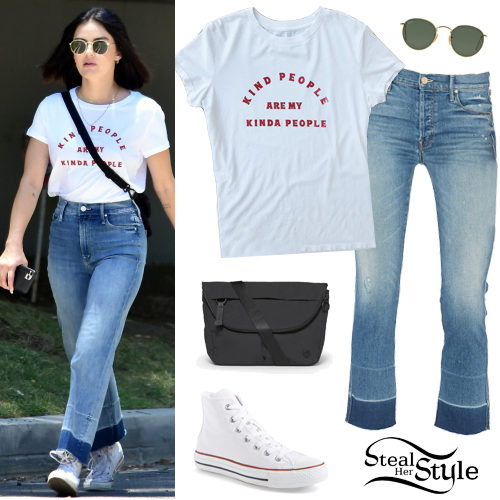 Graphic T-Shirt, Crop Jeans