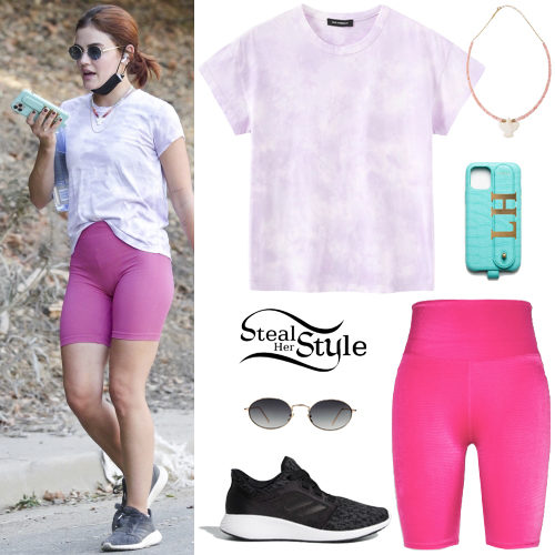 Tie-Dye Tee, Pink Shorts