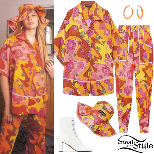 Floral Outfit, White Boots