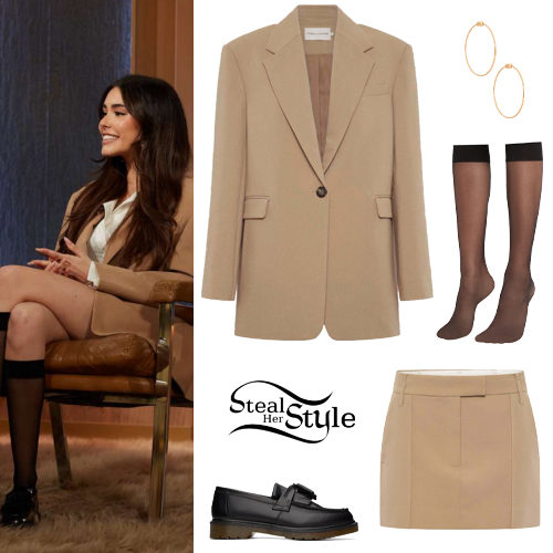 Camel Blazer and Skirt