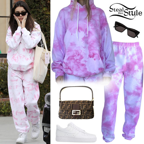 Pink Tie-Dye Hoodie and Sweatpants