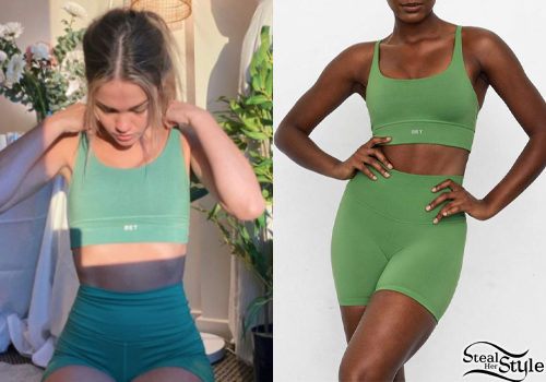 Green Top and Shorts