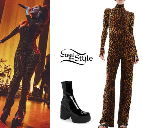 Leopard Print Bodysuit and Pants