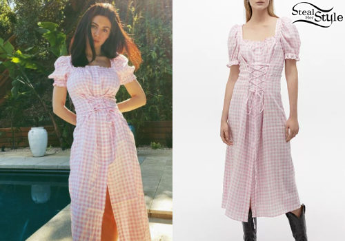 Pink Gingham Dress