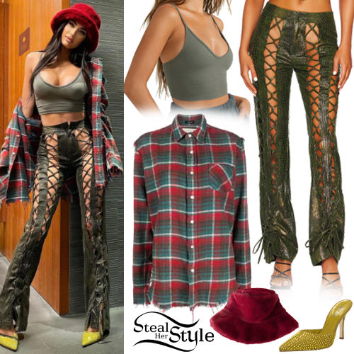 Check Shirt, Lace-Up Pants