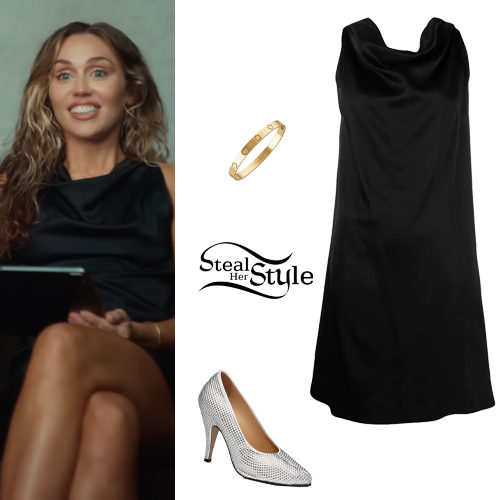 Black Dress, Crystal Pumps