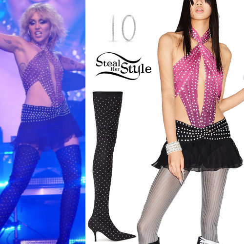 Embellished Mini Dress and Boots