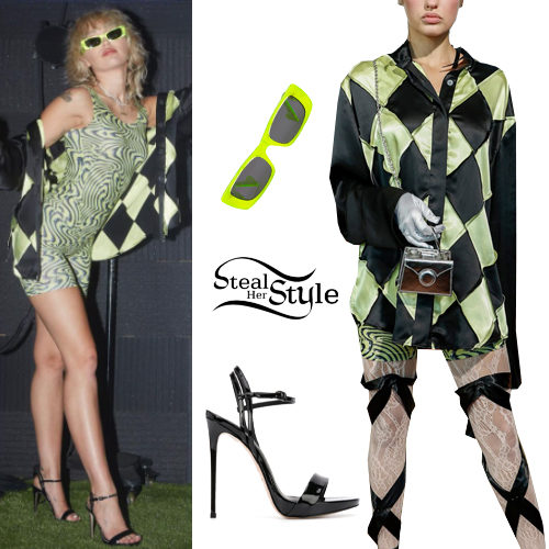 Green Printed Romper and Shirt